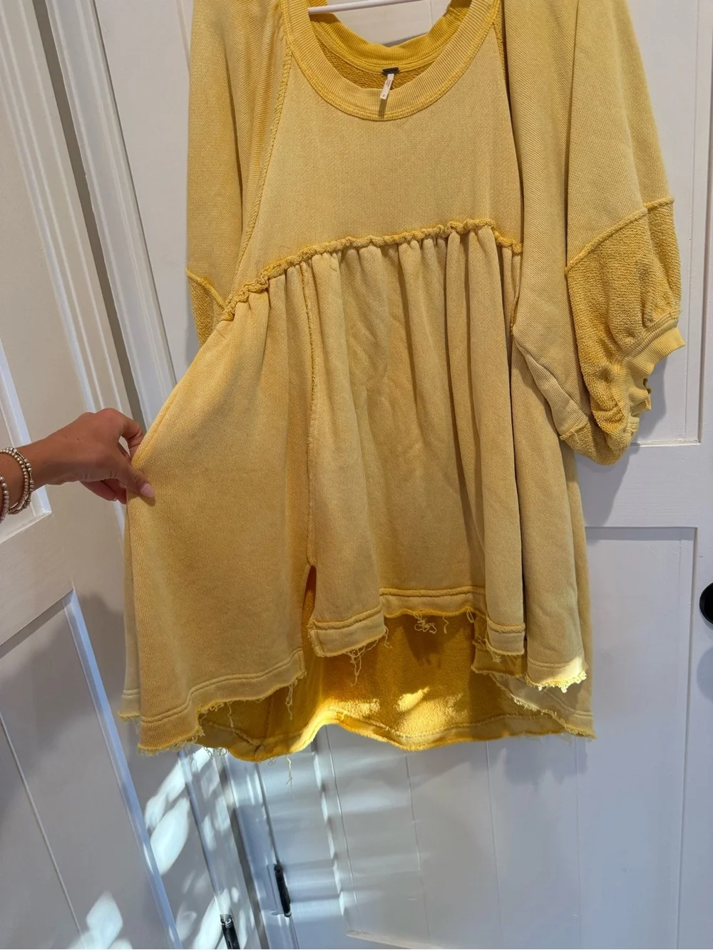 Free People Yellow Mini Dress